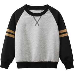 2022 Lente Kinderen Sweater Voor Jongens Meisjes 100% Katoen Europese Sweatshirts Casual Sport Hoodie Kleding