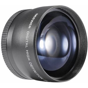 58Mm 2X Telelens Tele Converter Voor Canon Nikon Sony Pentax 18-55Mm