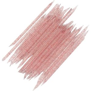 100Pcs Crystal Sticks Nail Art Herbruikbare Double End Stok Pusher Cuticle Verwijder Tool Vorken Voor Nagels Manicure Gereedschap