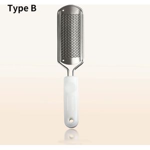 1 Pcs Voet Bestand Voor Pedicure Roestvrij Pedicure Gereedschap Dode Dode Huid Remover Voor Voeten Blade Vervangbare Voetverzorging Borstel eelt