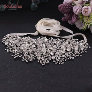 Youlapan SH240 Luxe Clear Crystal Riem Cowgirl Rhinestone Riem Riemen Voor Vrouwen Jurken Riem Legering Bloem Vrouwen Riem