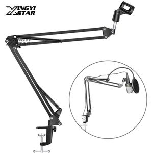 Desktop Scissor Arm Stand Microfoon Houder Mic Bureau Cantilever Ondersteuning Voor Omroep Opname Spider Mount Shock Suspension