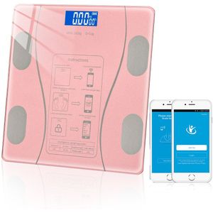 Bluetooth Weegschaal Lichaamsvet Schaal Digitale Weegschaal Lcd-scherm Smart Elektronische Weegschaal Lichaamssamenstelling Analyzer