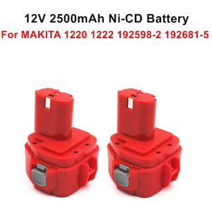 12V 2500Mah Ni-Cd Oplaadbare Power Tool Batterij Voor Vervanging Voor Makita PA12 1220 1222 192598-2 192681-5 193981-6 638347-8