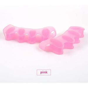 1 Paar Silicone Gel Voet Vingers Vijf Gat Teen Separator Duim Valgus Beschermer Bunion Regelaar Hallux Valgus Guard Voetverzorging
