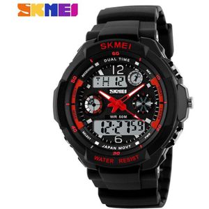 SKMEI Sport Horloges Mannen Dual Display Horloges Chronograph 50M Waterdicht Alarm Kalender Back Light Horloge 0931