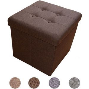 Cube seat Seat kruk Bankje opslag Poef Kruk Opvouwbare duurzaam Linnen Kleur Selectie grootte selectie