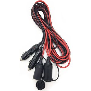 Auto Sigarettenaansteker Verlengkabel 12V 24V Adapter 16AWG Stopcontact Dc Voeding Wire Lead Auto lader Zetel Draad