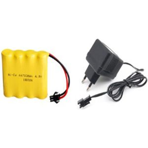 Oplaadbare Aa Batterij Afstandsbediening Speelgoed Auto Batterij 4.8V 700Mah Ni-Cd Batterij SM-2P Met 4.8V Lader 4.8V Ni-Cd