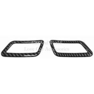 Voor Nissan X-Trail Xtrail T32 Rogue Voor Achter Airconditioning Outlet Vent Cover Trim Carbon fiber Auto Accessoires