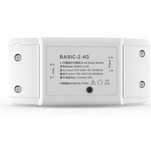Itead Basic 2.4G Wifi Diy Smart Wireless Remote Switch Modificatie Licht Controller Module Werk Met Alexa Google Home Ewelink