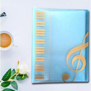 1Pcs A4 Muziek Onderwijs Levert 40 Layer Muziek Piano Score Bestandsmap School Muziek Leren Filing Producten