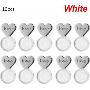 10Pcs Hart Liefde Magie Oorbel Lifters Oorbel Liften Backs Verstelbare Hypoallergeen Oorbel Noten Oorlel Ondersteuning