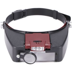 Hoofdband Vergrootglas Led Light Head Lamp Vergrootglas Juwelier Loep Met Led-verlichting 1.5X 3X 6.5X 8X