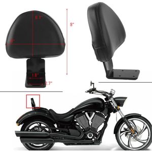 Motorfiets Achter Passenger Rugleuning Sissy Bar Cowl Voor Victory Vegas Kingpin Boardwalk Hoge Bal Gunner Jackpot Zwart