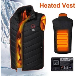 Elektrische Verwarmde Vest Jas Verwarmde Usb Kleding Zwart Down Katoen Warm Kompres Fysiotherapie Verwarmd Pad Verwarming Jas Warm