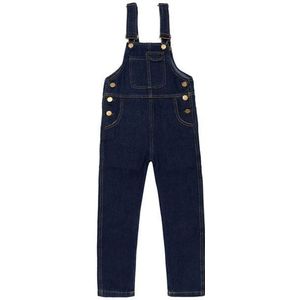 Kinderen Denim Overalls Voor Tieners Lente Jeans Tuinbroek Meisjes Pocket Jumpsuit Kinderen Jongens Broek Voor Leeftijd 5 7 9 11 13 Jaar