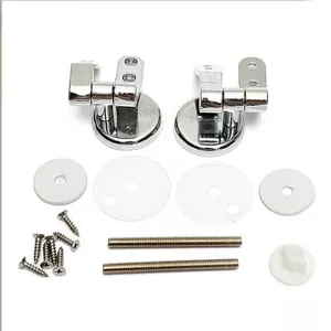 Universele Wc-bril Bevestigingsschroeven – Set Van 2, PP/roestvrij Staal, 7.5x5.5cm, Slijtvast En Eenvoudig Te Installeren – Vervangende Scharnierschroeven Voor Toiletdeksel