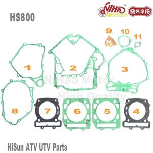 HS-05 HS800 Volledige Set Pakking Hisun Onderdelen HS2V91MW 800cc HS 800 TACTIEK STRIKE ATV UTV Quad Motor Reserveonderdelen Voor Coleman voor Cub Cadet