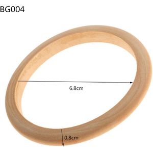 10 Stks/partij Dunne Unfinished Houten Armband Voor Diy 0.8Cm Breedte BG004