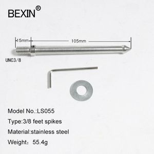 Bexin Universele 120Mm 65Mm 3/8 Inch Statief Vervanging Voet Spike Voor Bogen Manfrotto Gitzo Benro Rrs Sirui Statief monopod