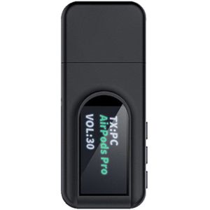 Bluetooth 5.0 Audio-ontvanger Zender Met Oled-scherm 2-In-1 Mini Draadloze Adapter 3.5Mm Aux Voor tv Oortelefoon Auto
