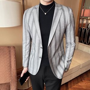 Stijl Mannelijke In Zomer Katoen Linnen Pak/Mannen Streep Leisure Blazers Bruidegom Jurk Jas plus Size 4XL