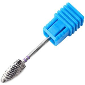 6 Type Hard Silver Tungsten Carbide Bramen Nano Coating Nail Boor Metalen Bits Voor Manicure Nail Boor Accessoires Nail mills