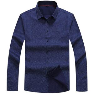 8xl 7xl 6xl 5 xlspring Mannen Casual Shirts Lange Mouwen Gedrukt Button-up Formele Zakelijke Polka Dot bloemen Mannen Dress Shirt