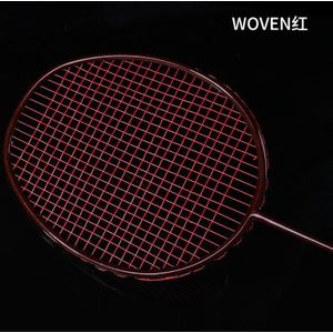 Offensief Badminton Racket Full Carbon Ultralichte Koolstofvezel Gevlochten Zwarte Schot Racket LJ3037JXF