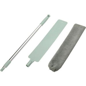Nachtkastje Stof Borstel Lange Steel Mop Herbruikbare Microvezel Stofdoek Vegen Borstel 100 Cm/125 Cm E2S