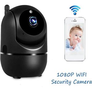 Mini Babyfoon Ip Camera Automatische Tracking Hd 1080P Indoor Home Draadloze Wifi Camera Home Security Surveillance Cctv Camera