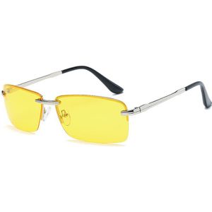 OLEY Merken mannen Rechthoekige Frameloze Gepolariseerde Zonnebril UV400 Spiegel Mannelijke Zonnebril Vrouwen Voor Mannen Oculos de sol
