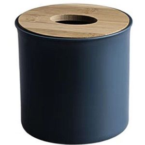 Ronde Tissue Houder Plastic Papier Rack Bamboe Roll Papier Servet Lade Kantoor Tafel Accessoires Papers Tissue Holder Napki