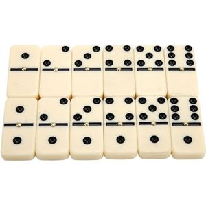 Grappige Mini Domino 28 Stuk Wit Met Zwarte Vlekken Dots Traditionele Spel Domino Games Spelen Set Educatief Speelgoed Voor Kinderen kid