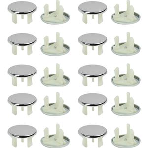 20 Pcs Badkamer Wastafel Sink Overloop Cover Ronde Insert Wastafel Ring Hole Cover Cap Vervanging Accessoires