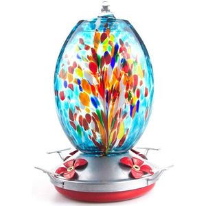 Glas Metalen Kolibrie Vogel Water Feeder Fles Opknoping Hummingbird Feeder Drinker Tuin Outdoor Haak Vogel Voeden Benodigdheden