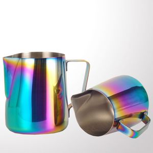 Kleur Pull Cupnew Stijl Multicolor Melk Opschuimen Jug Espresso Koffie Pitcher Barista Craft Koffie Latte Rvs Melkkan