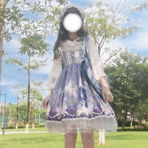 Japanse Kawaii Engel Zandloper Lolita Jurk Meisje Jsk Sling Mouwloze Jurk Renaissance Gothic Jurk Thee Party Zoete Lolita Jsk