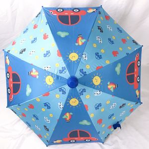 Kinderen Paraplu Lange Curve Handvat Transparante Regen Paraplu Voor Kinderen Cartoon Dieren Stijl Meisje Jongen Foto Paraplu