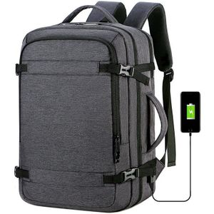 15.6 Inch Waterdichte Laptop Rugzak Mannen Usb Opladen Rugzak Vrouwen Oxford Rugzak Mannelijke Vintage Schooltas Mochila