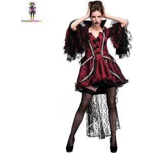 Bloody Mooie Vampier Koningin Kostuum Plus Size Xl Xxl Halloween Womens Classic Vampire Kostuum Deluxe Victoriaanse Uniformen