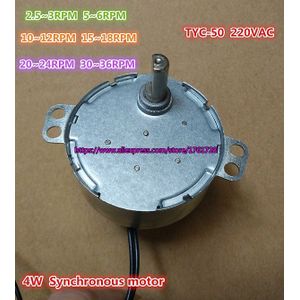 Brand TYC-50 permanente magneet synchrone motor 220V 4W micor AC motor as diameter 7mm ~
