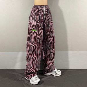Hip Hop Broek Vrouwen High Street Zebra Print Harajuku Unisex Tieners Broek Oversized Preppy Ins Vintage Alle-Match womens Pant