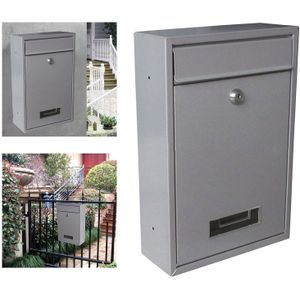 Mailbox Muur Gemonteerde Anti-Roest Post Mail Regendicht Afsluitbare Mail Box 2 Sleutels Gate Decoratieve Suggestie Doos