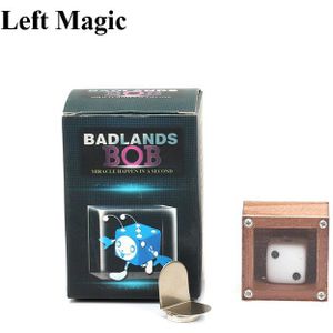 Badlands Bob Hout Magische Dobbelstenen Goocheltrucs Metalen Close Up Straat Podium Magic Props Mystery Goochelaar Mentalismaccessory