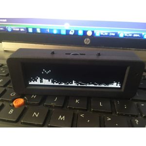 Zwart Shell 3.12 &quot;Oled Muziek Spectrum Display Analyzer Audio-Indicator Ritme Vu Meter
