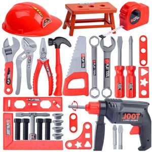 Kids Toolbox Kit Speelgoed Voor Jongen Kinderen Pretend Play Set Simulatie Reparatie Tool Boor Schroevendraaier Reparatie House Play Toys Tool set