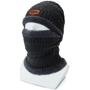 2 In 1 Winter Warm Muts Sjaal Set Oor Hoofd Hals Cover Sneeuw Ski Beanie Cap Unisex Ll @ 17