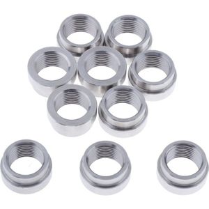 10 Pcs. M18x1.5 Rvs Schroefdraad Socket Gelaste Draad Noten Voor Lambdasonde Oxygen Sensor